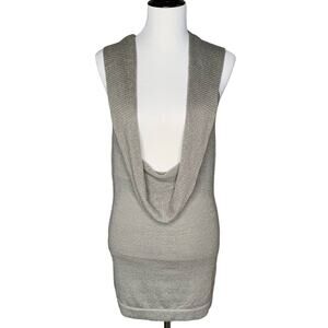 (Anthro) Mac & Jac Cowlneck Light Sweater Vest Sz Medium